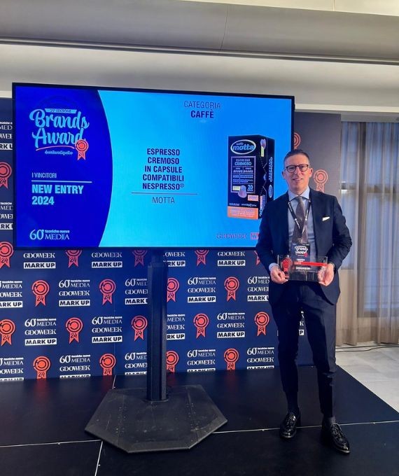 Caffè Motta si aggiudica il primo premio New Entry ai Brands Award 2024